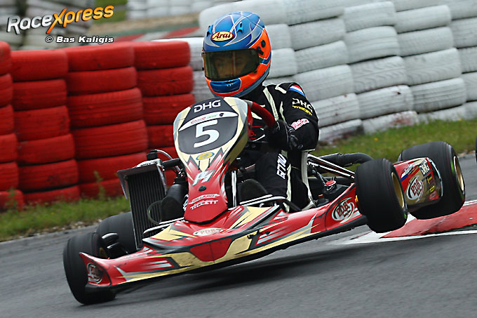 Rowan Grinwis maakt debuut in Europees kampioenschap Rotax Max in Wackersdorf